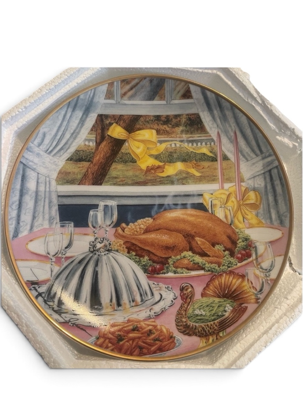 Franklin Mint A Thankful Celebration Limited Edition Porcelain Plate